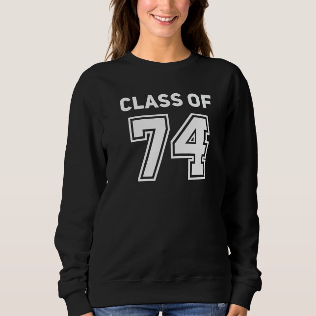Sudadera Class Of 1974 College Highschool Reunion Class Of  (Anverso)