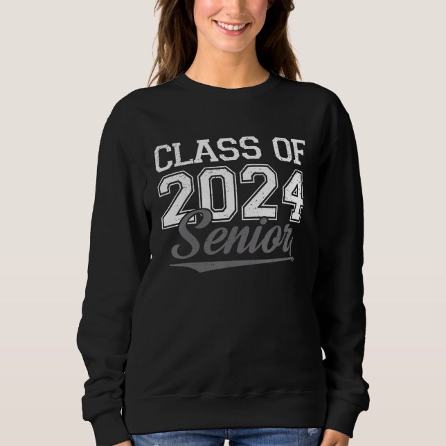 Sudadera Class Of 2024 Senior 2024 Back To School Kid Teach (Anverso)