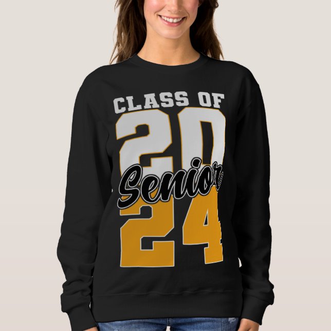 Sudadera Class of 2024 Senior 24 Grad Graduation (Anverso)