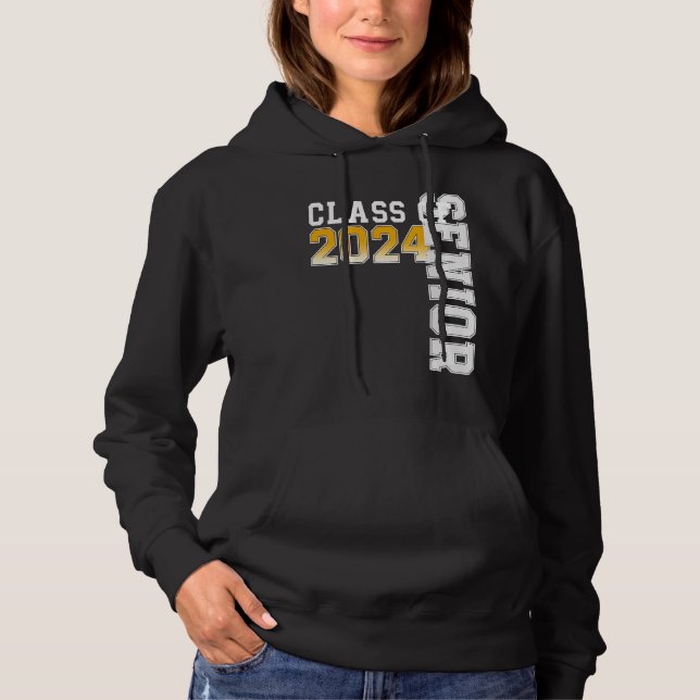 Sudadera Class of 2024 Senior 24 High School Graduation (Anverso)