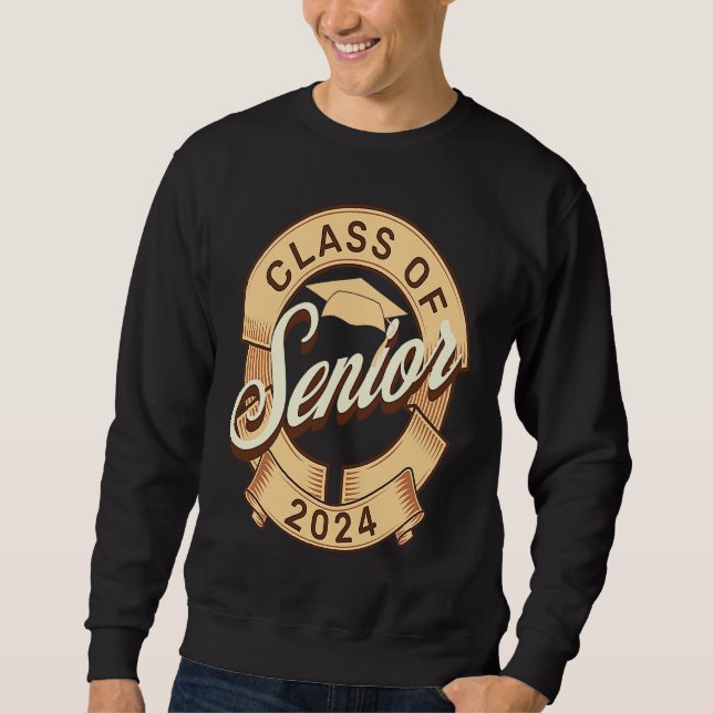 Sudadera Class of 2024 Senior Graduation Senior Class of 20 (Anverso)