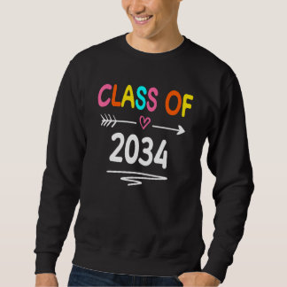 Sudadera Class Of 2034 Grow With Me First Day Of School Gra
