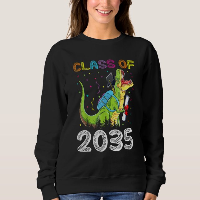 Sudadera Class Of 2035 Graduation  Grow With Me (Anverso)
