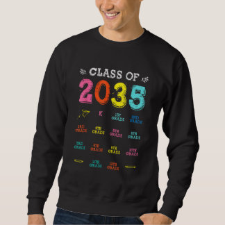 Sudadera Class Of 2035 Grow With Me First Day Of School Che