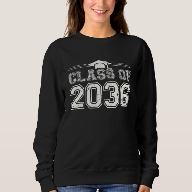 Sudadera Class Of 2036 Pre K Grow With Me Graduation Boys G (Anverso)