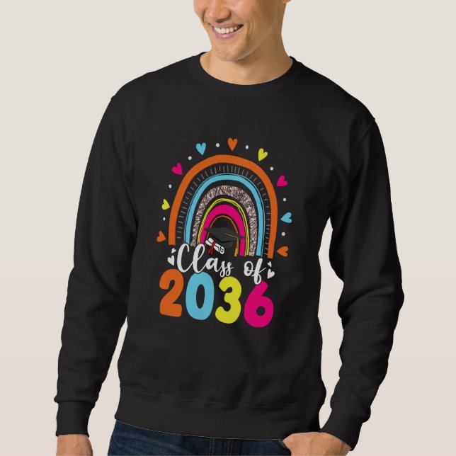 Sudadera Class Of 2036 Senior 36 Graduate Preschool Graduat (Anverso)
