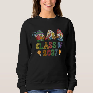 Sudadera Class Of 2037 Gnome Graduation Kindergarten First 