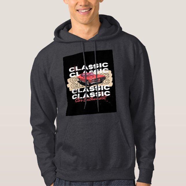 Sudadera classic car dising (Anverso)