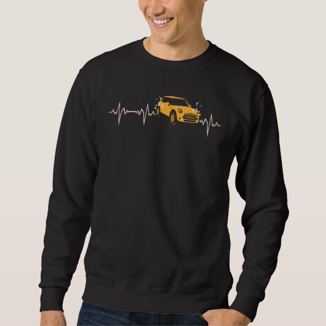 Sudadera Classic Car Heartbeat Pulse Ekg Car Vehículo Fun C (Anverso)