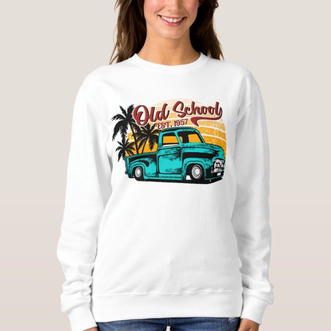 Sudadera Classic Car Old School  (Anverso)