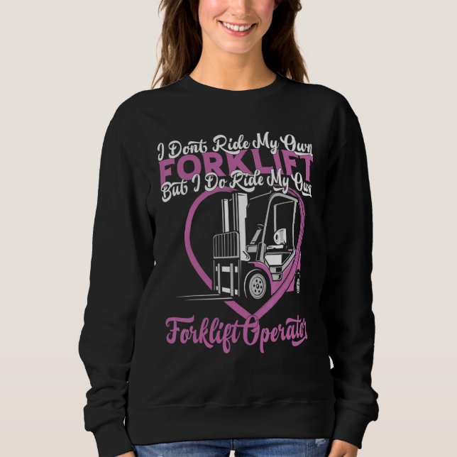 Sudadera Classic Forklifter Cool Construction Worker Forkli (Anverso)