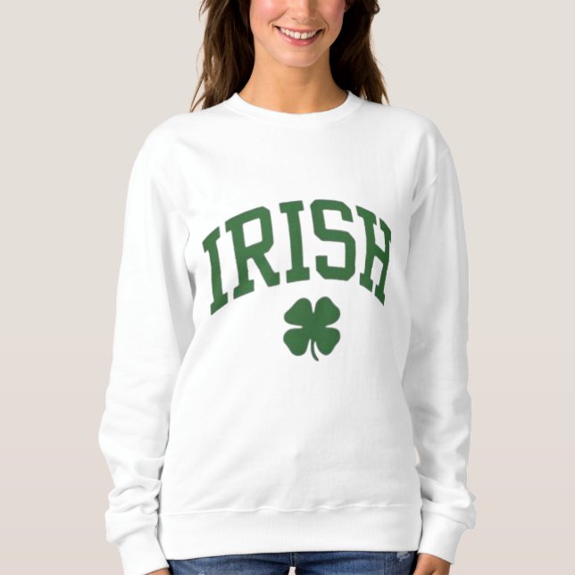 Sudadera Classic Irish Pride Shamrock - St. Patrick's Day (Anverso)