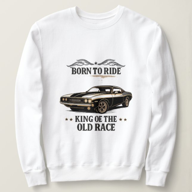 Sudadera Classic Muscle Car Rider Women's Sweatshirt (Anverso del diseño)