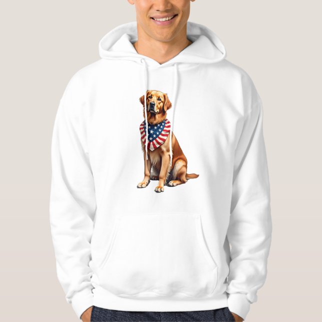 Sudadera Classic Patriotic Golden Retriever Vintage Shirt 2 (Anverso)