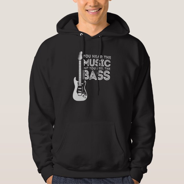 Sudadera Classic You Hear The Music But You Feel The Bass G (Anverso)