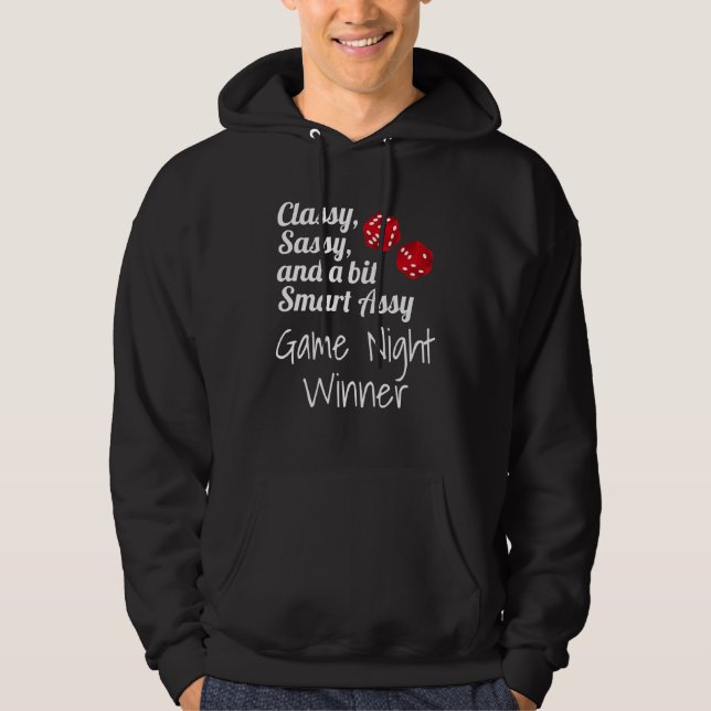 Sudadera Classy Sassy And A Bit Smart Assy Game Night Winne (Anverso)