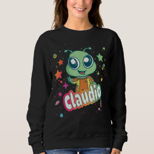 Sudadera CLAUDIO - Nombre de niño comido con un lindo extra