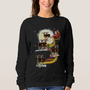 Sudadera Claus de Navidad montando cabra cabra Navidad