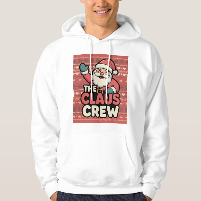 Sudadera claus divertido la tripulación (Anverso)