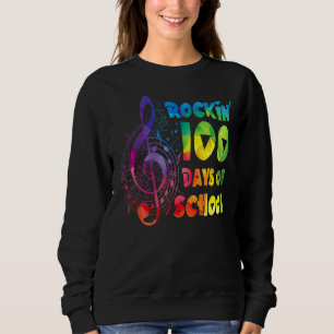 Sudadera Claves musicales de 100 días de clase del profesor