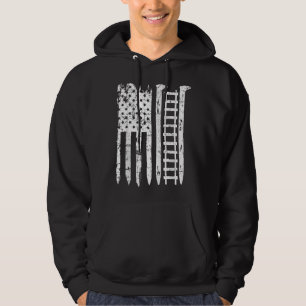 Sudadera clavo de ferrocarril bandera americana Regalo de t