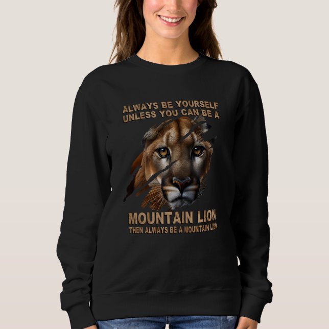 Sudadera Claws Scratch Ripping Cougar Mountain Lion (Anverso)