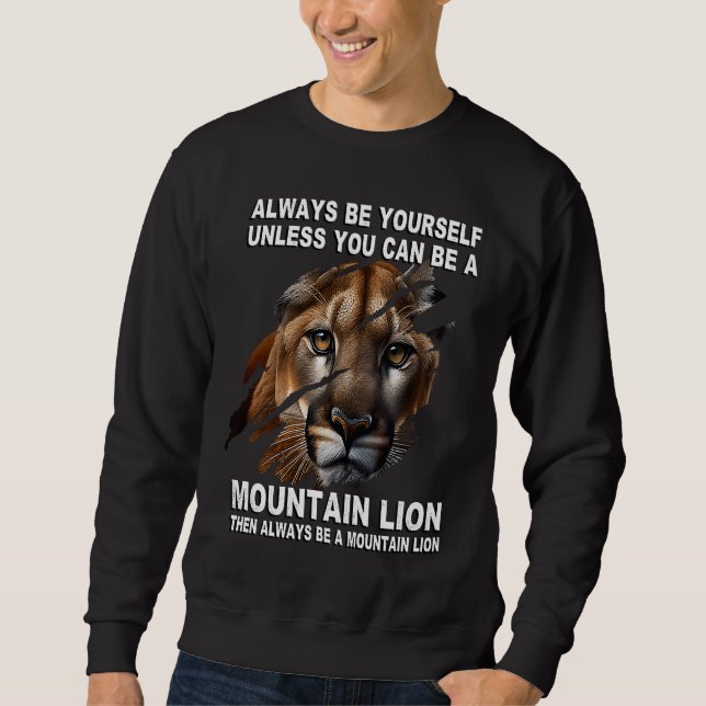 Sudadera Claws Scratch Ripping Cougar Mountain Lion (Anverso)