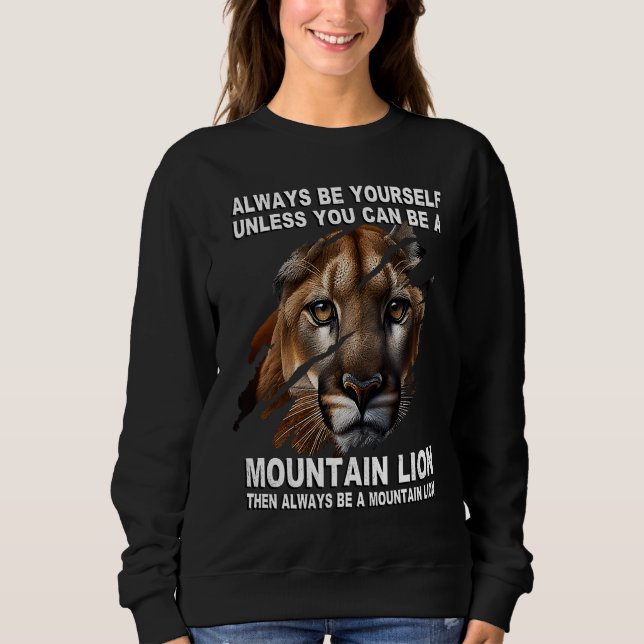 Sudadera Claws Scratch Ripping Cougar Mountain Lion (Anverso)