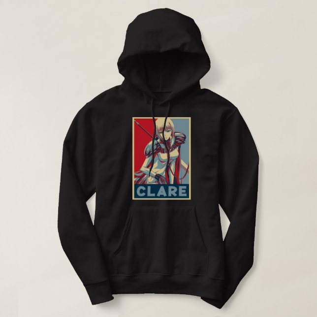 Sudadera Claymore Anime Carácter CLARE Arte Clásico Camiset (Diseño del anverso)