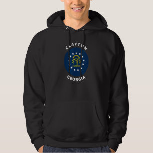 Sudadera Clayton Georgia Flag GA Vacation Souvenir