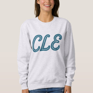Sudadera CLE Cleveland Airport Code - Estilo retro Viajes y