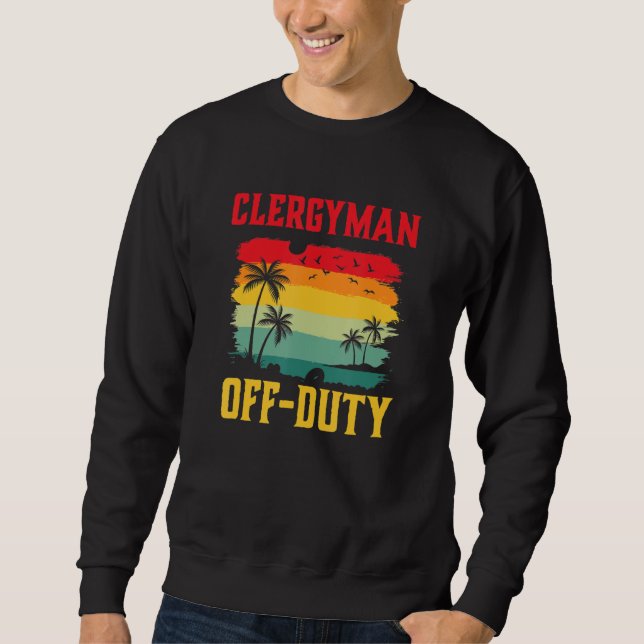 Sudadera Clergyman On Holiday Off Duty  Summer Break Outfit (Anverso)