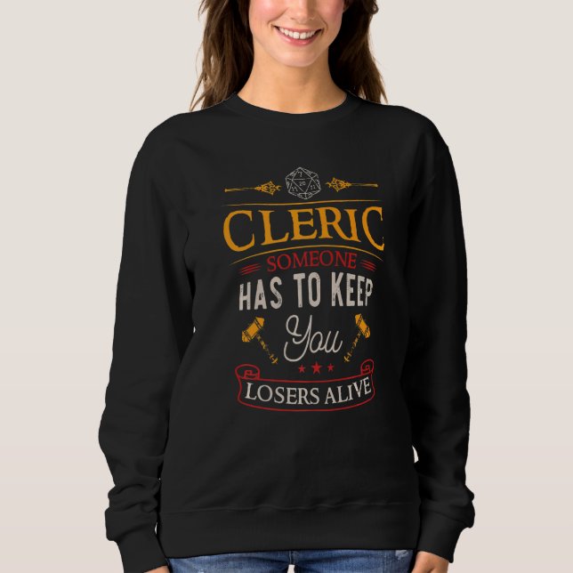 Sudadera Clérigo - Dungeons , RPG - Dragons Gaming Premium (Anverso)