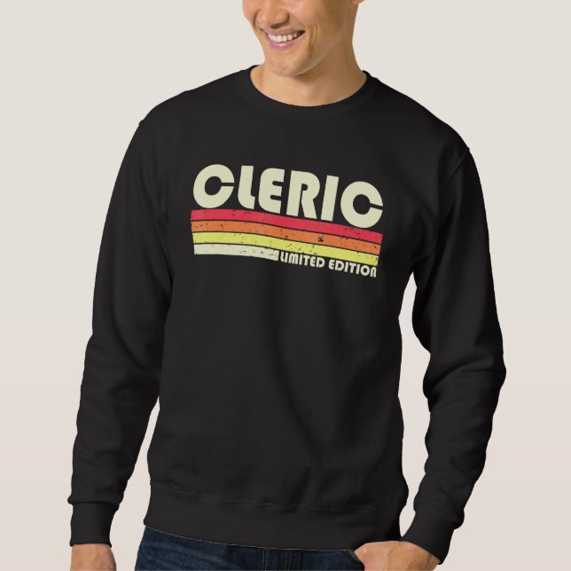 Sudadera Clérigo Job Title Profession Birthday Worker Idea (Anverso)