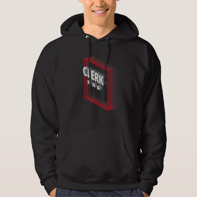Sudadera Clerk Job Title Appreciation Retro (Anverso)