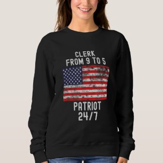 Sudadera Clerk Patrio Patriótico 4 De Julio Bandera Estadou
