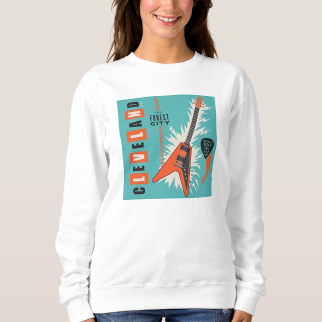 Sudadera Cleveland Ohio | Guitarra eléctrica (Anverso)