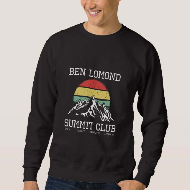 Sudadera Climbed Ben Lomond Summit Club Hike Scotland Sun H (Anverso)