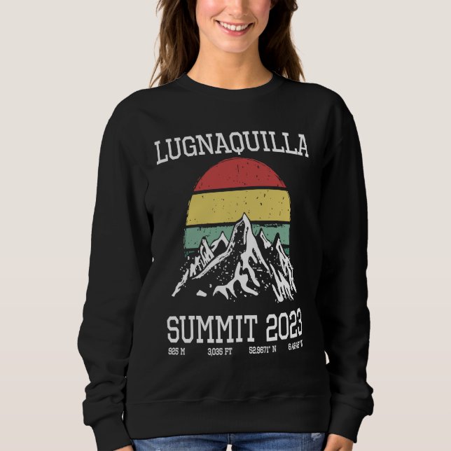 Sudadera Climbed Lugnaquilla Summit 2023 Sun Wicklow Irelan (Anverso)