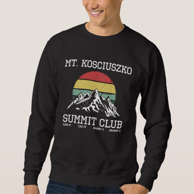 Sudadera Climbed Mount Kosciuszko Summit Club Sun Australia (Anverso)
