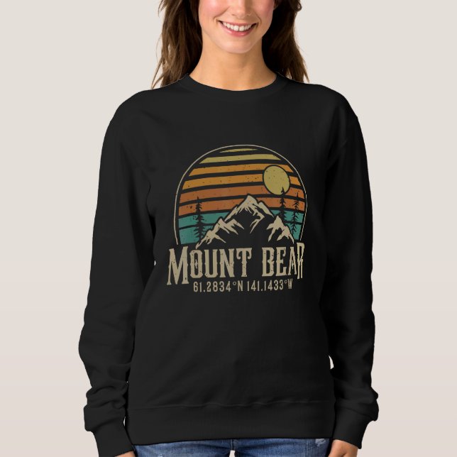 Sudadera Climbing Mt  Bear Alaska Hiking Mountain Mount Bea (Anverso)