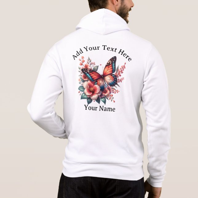 Sudadera Clip de sublimación de mariposa de primavera-96284 (Reverso)