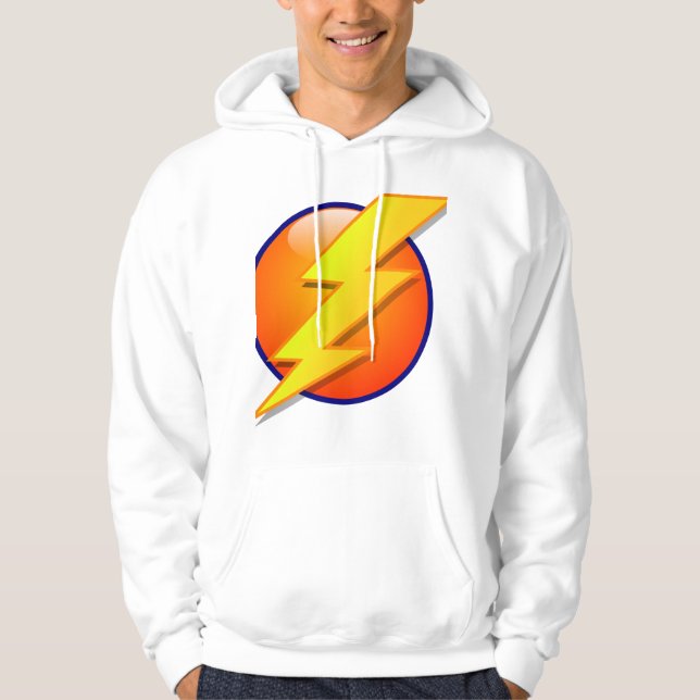 Sudadera clipart de vector de energía de rayos (Anverso)