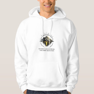 Sudadera Clouds & Thunder – Inspirational Storm Logo