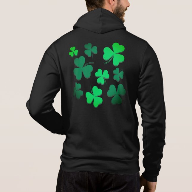 Sudadera Clover Shamrock Irish Green Spring St Patrons Day (Reverso)