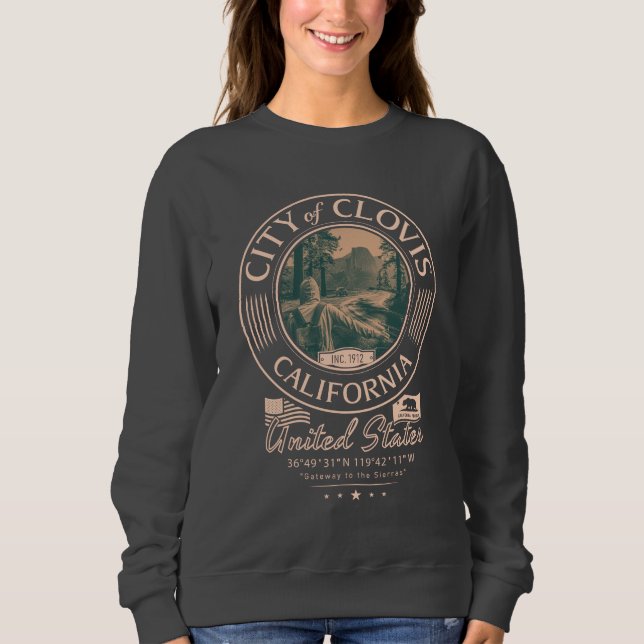 SUDADERA CLOVIS FRESNO CALIFORNIA - CIUDAD DE CLOVIS CA (Anverso)