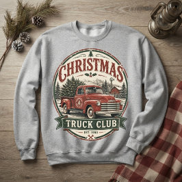 Sudadera Club de Camionetas de Navidad Camioneta Roja Vinta