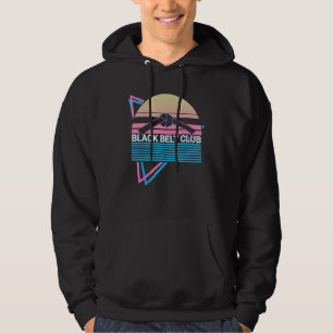 Sudadera Club de Cinturón Negro Retro de Taekwondo Karate