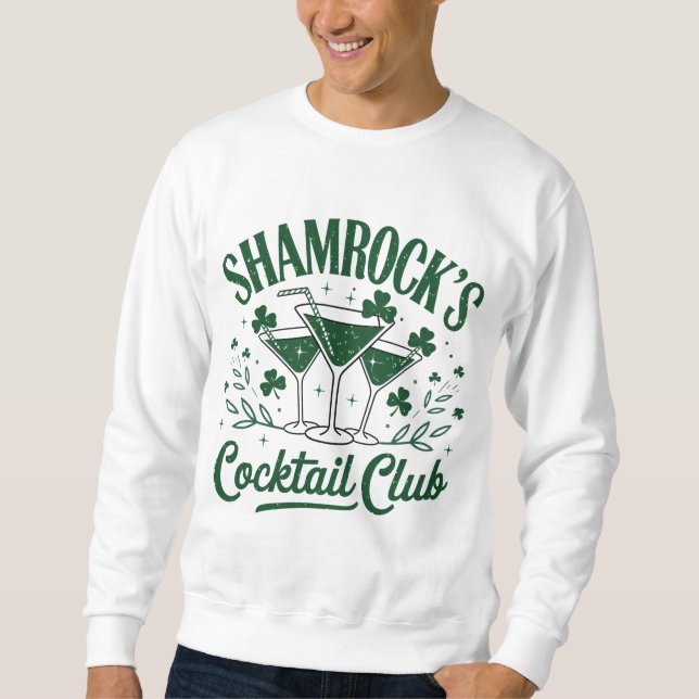 Sudadera Club de cócteles de Shamrock (Anverso)