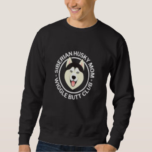 Sudadera Club de Culo Agitado para Mujer de Husky Siberiano